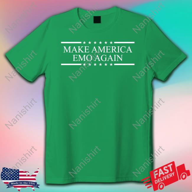 Shirts That Go Hard Make America Emo Again Long Sleeve Tee Shirt Shirtsthtgohard