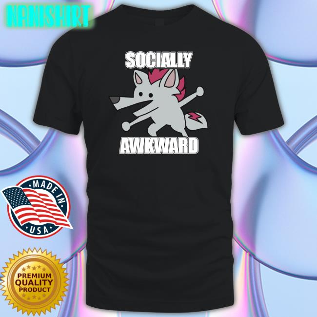 Artworktee Shop Socially Awkward Shreddyfox Long Sleeve Tee Shirt