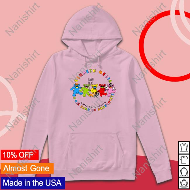 Kenneth Mejia And His Band Of Anarchists Housing For All People's City Council Hooded Sweatshirt