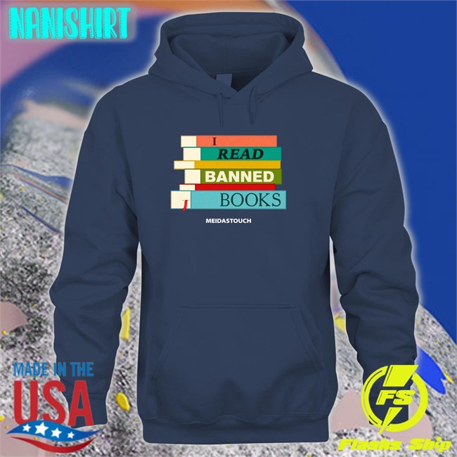 Meidastouch Merch I Read Banned Books Crewneck Sweatshirt Meidastouch
