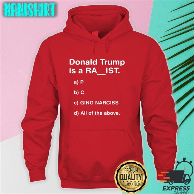Bubba O'Riley Donald Trump Is A Ra Ist Black Long Sleeve Tee DrunkenCrunker