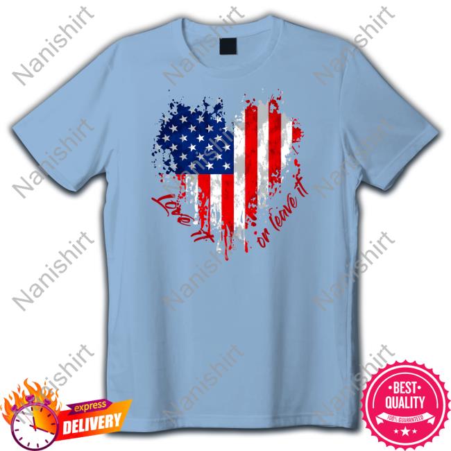 The Officer Tatum Merch Love It Or Leave It American Flag Tee Shirt
