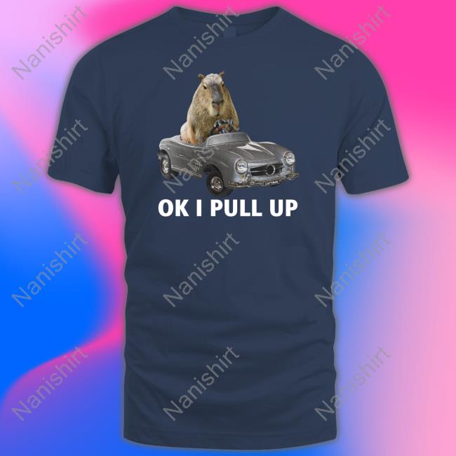 Capybara Man Merch Capy Car Crewneck Sweatshirt Ok I Pull Up Capybaraman