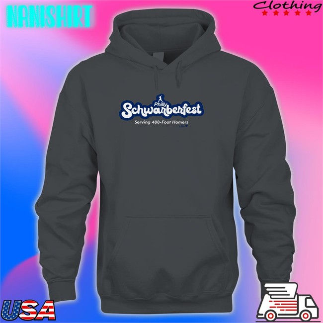 Breakingt Kyle Schwarber Schwarberfest Serving 488 Foot Homers Long Sleeve Shirt