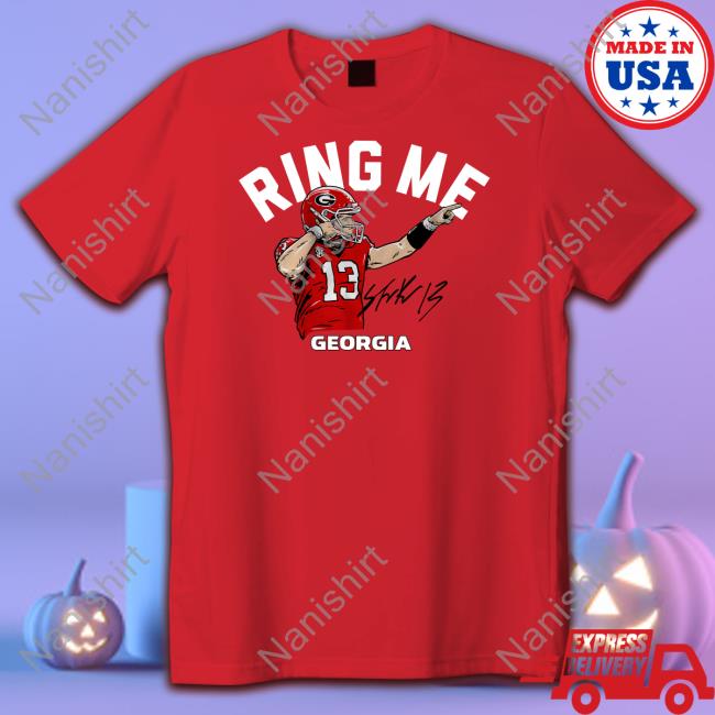 Breakingt Merch Georgia Football Stetson Bennett Iv Ring Me V Neck T Shirt