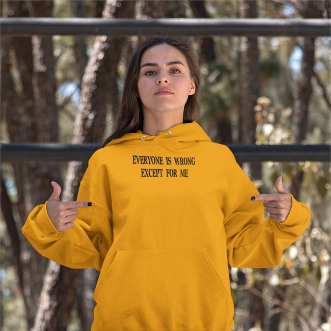 Everyone Is Wrong Except For Me Hoodie Northstardoll