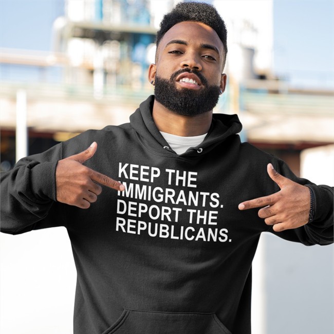 Keep The Immigrants Deport The Republicans Long Sleeve T Shirt