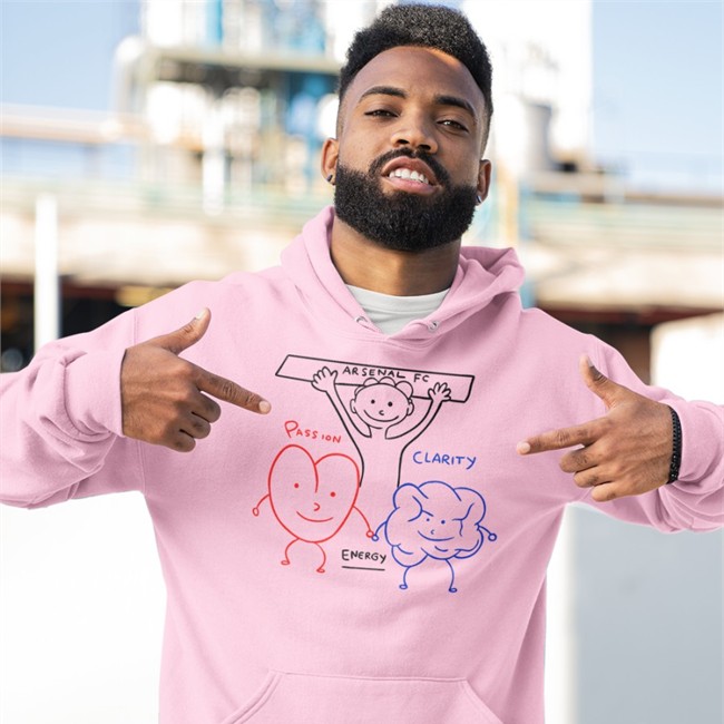 Edu Gaspar Arsenal Fc Passion Clarity Energy Hoodie By Mikel Arteta