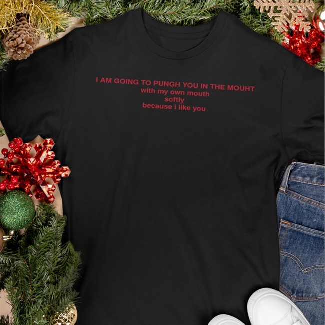 Homo Times I Am Going To Punch You In The Mouth With My Own Mouth Softly Bacause I Like You Long Sleeve Tee