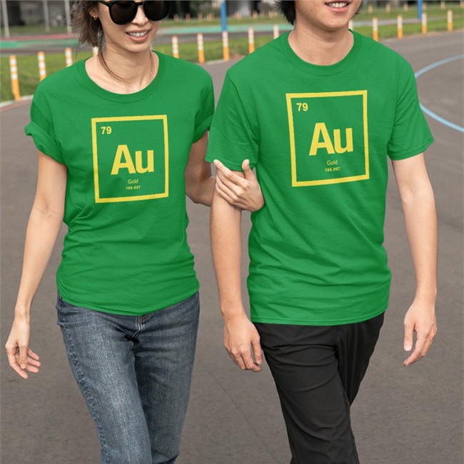 Periodic Table Of Elements 79 Au Gold 196.967 Long Sleeve Tee Dr Michelle Au
