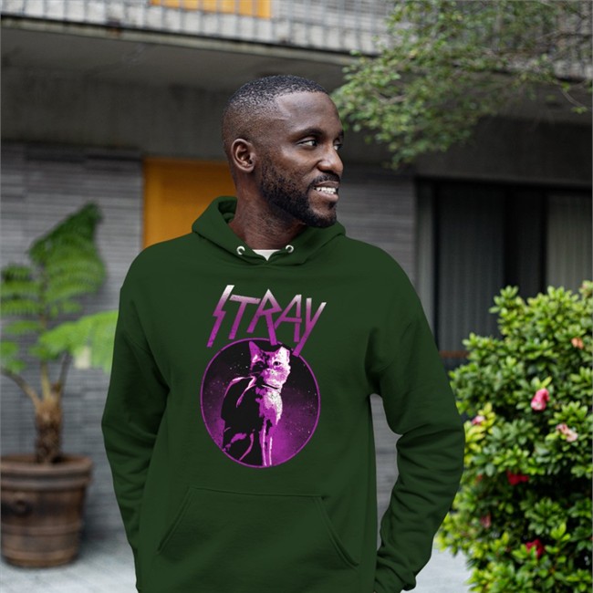 Neon Cat Shirt Black