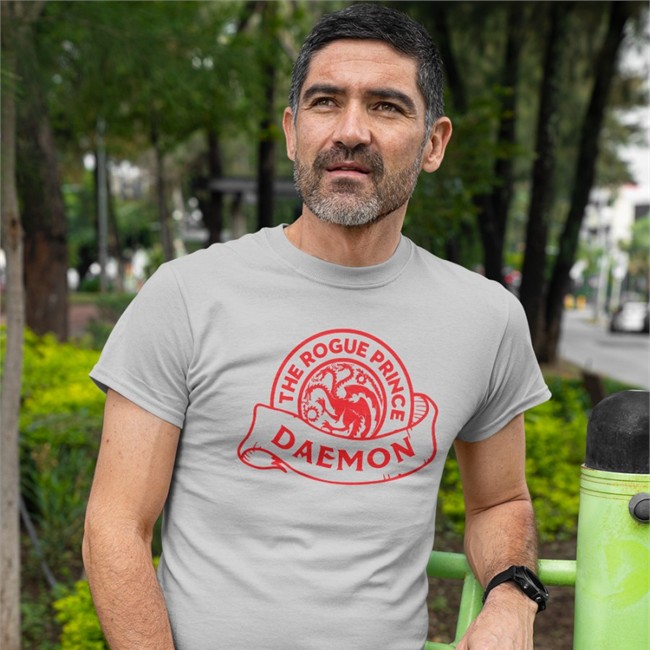 The Rorue Prince Daemon Tee Shirt House Of The Dragon Fire & Blood History Of Westeros Podcast