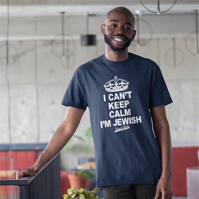 I Can't Keep Calm I'm Jewish Bagel Deli Denver Long Sleeved T Shirt Ryan Warner