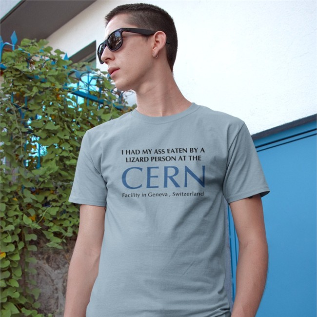 Shitheadsteve Merch I Had My Ass Eaten By A Lizard Person At The Cern Facility In Geneva Switzerland Hooded Sweatshirt