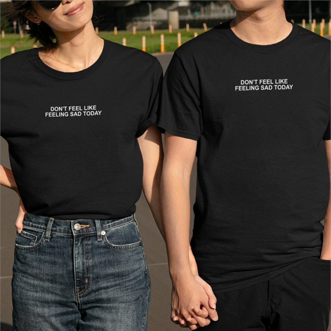 Yungblud Merchandise Yungblud Merchandise Don’t Feel Like Feeling Sad Today Hoodie Black
