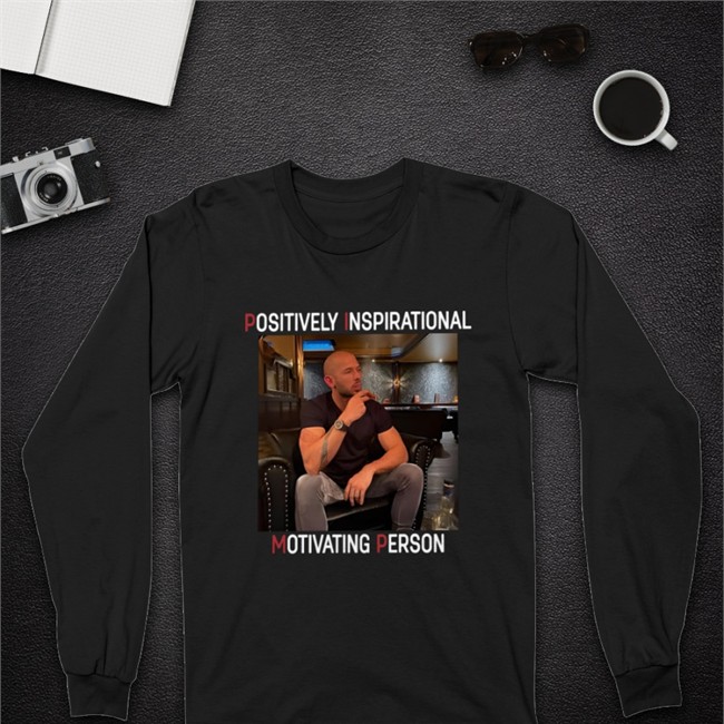Andrew Tate Positively Inspirational Motivating Person Hooded Sweatshirt Minspinz Ted