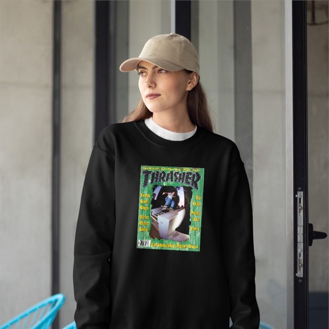 Thrasher Magazine February 1995 Fred Gall Rips Girls Who Ride Oz Trip Pool Art Vert Earthquake Bowl Bust T Shirt