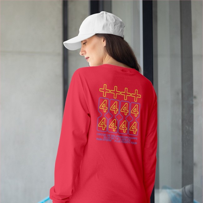 Lewis Hamilton +44 Minimal Enginel Long Sleeve Plus44 Merch