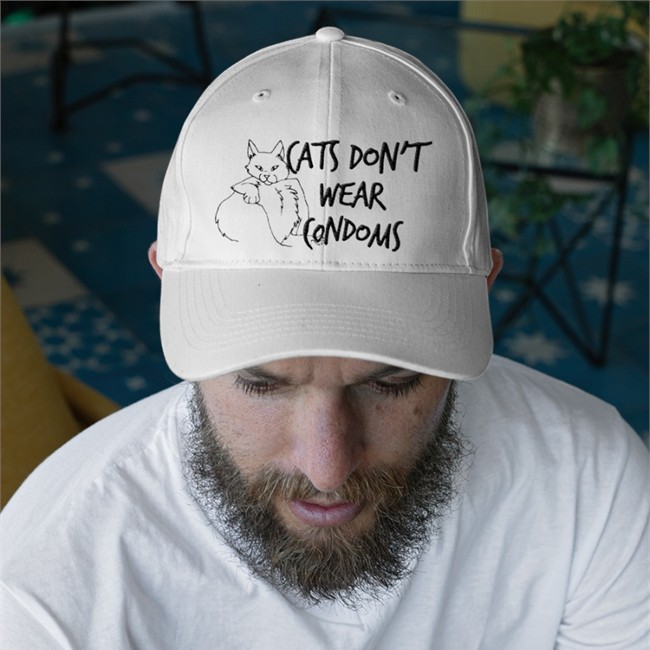 Shirts That Go Hard Cats Don't Wear Condoms Hoodie