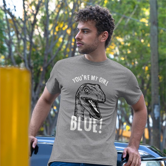 Rhys Darby You're My Girl Blue Jurassic World Tee Shirt Rhysiedarby