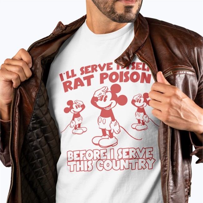Shady Attire I’Ll Serve Myself Rat Poison Before I Serve This Country Ringer Shirt