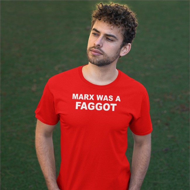 New Rainbow Reclaimer Marx Was A Faggot Shirt Black