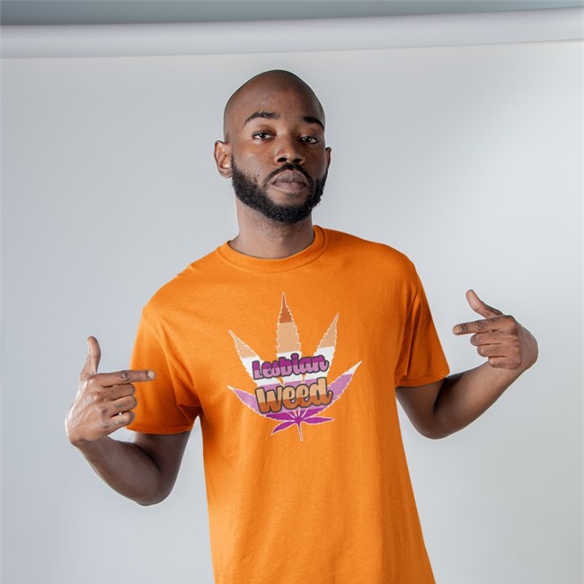 Lesbian Weed Fitted New Shirt