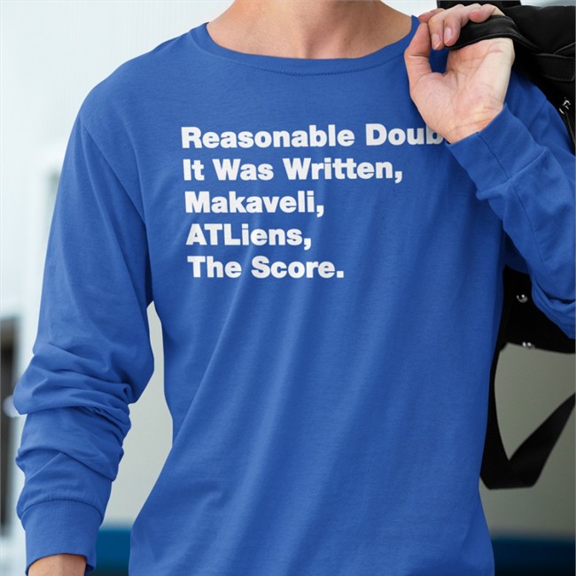 Reasonable Doubt It Was Written Makaveli Atliens The Score T Shirt Black Mathhoffa