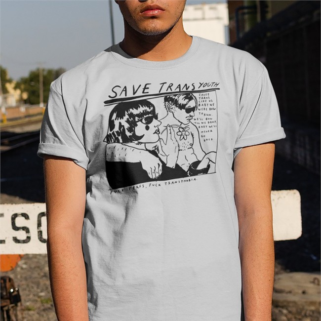 Print Social Store Save Trans Youth By Start Today Tattoo Long Sleeve Tee Colby Gordon