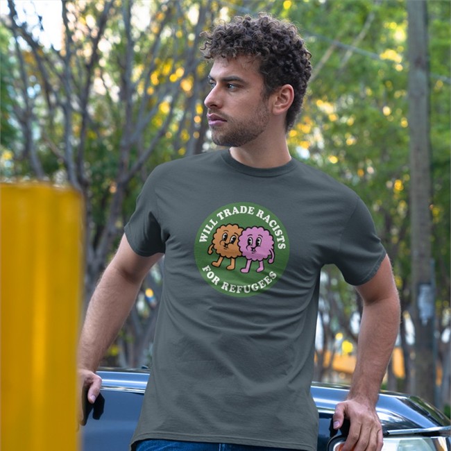 Nordacious Merch Will Trade Racists For Refugees Shirts