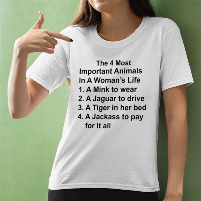 The 4 Most Important Animals In A Woman's Life Long Sleeve