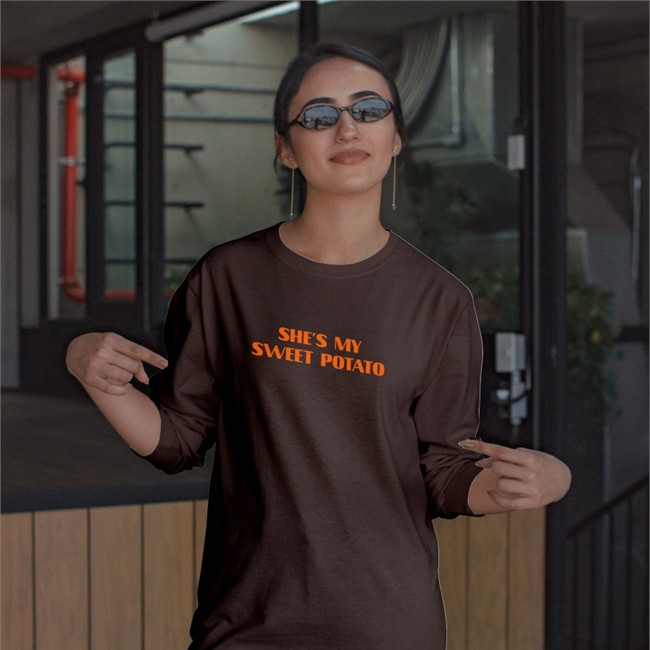 She's My Sweet Potato Long Sleeve Black Shirtsthtgohard