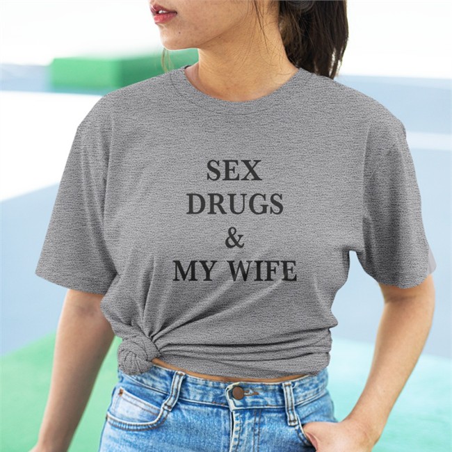 Shirts That Go Hard Sex Drugs & My Wife Cap