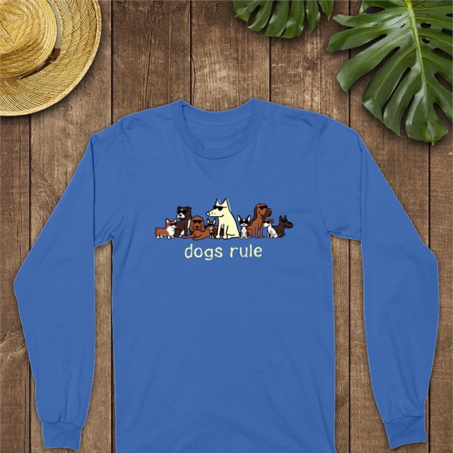 Offical Dogs Rule Hoodies Light Blue Dark 53 Shades Of Fruit Kace Fruitkace