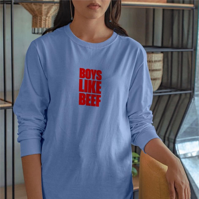 Boys Life Beef MJsaysthings Tee Light Pink