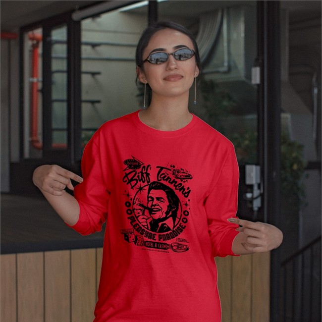 Fright-Rags Merch Biff Tannen's Pleasure Paradise Tee Shirt Frightrags