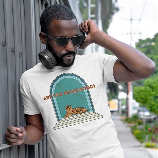 Russ Merch Are You Entertained Long Sleeve Tee Black