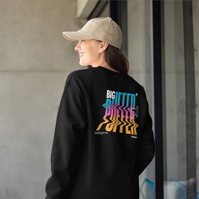 Bigpuffer Merch Big Puffer Wavy Big Fish Little Pond Austin Texas Hooded Sweatshirt By Jailyn