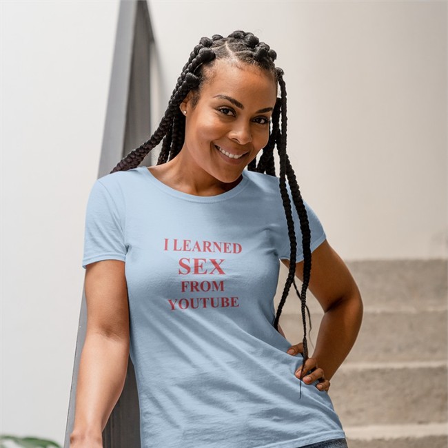 I Learned Sex From Youtube Tee Shirtsthtgohard White