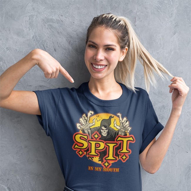 Whotfisjovana Spit In My Mouth T Shirt Black