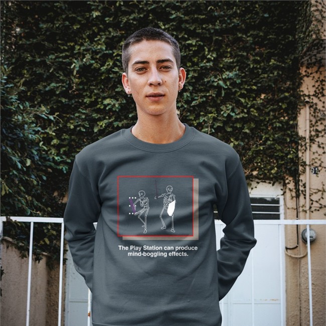 Clammy Heart The Play Station Can Produce Mind-Boggling Effects Long Sleeve Tee Clammyheart