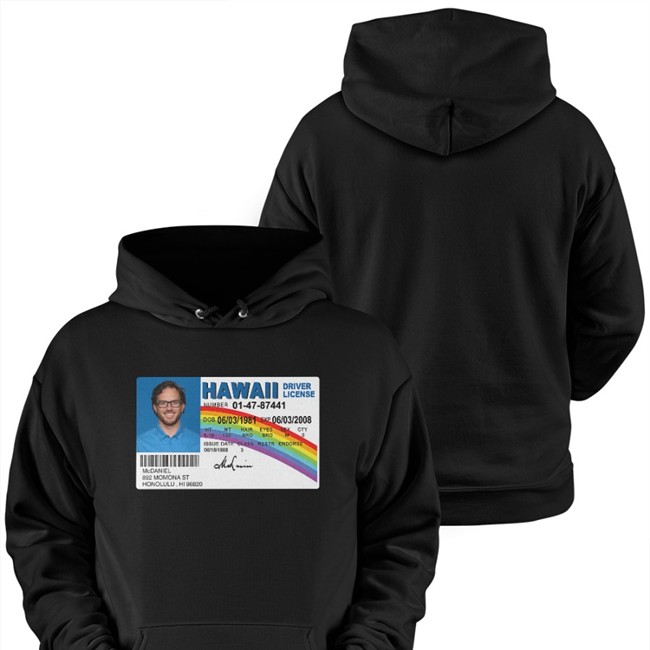 Mcdaniel Hawaii Driver License Long Sleeve T Shirt