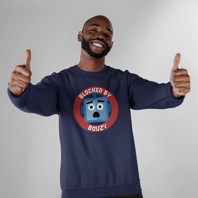 Popcorned Planet Blocked By Bouzy Hooded Sweatshirt