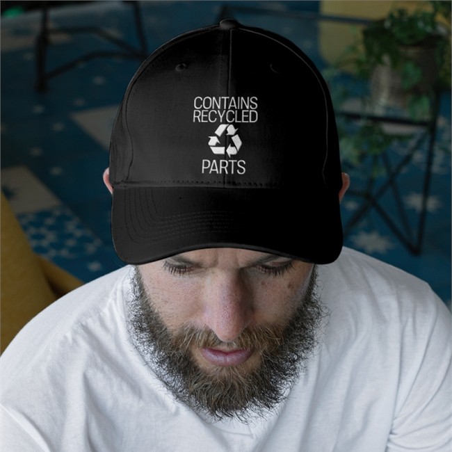 Contains Recycled Parts Shirt Black