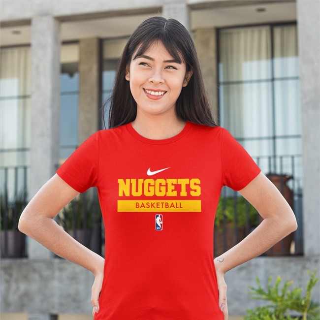 Nikola Jokic Nuggets Basketball Offical T-Shirt Maroon Katy Winge