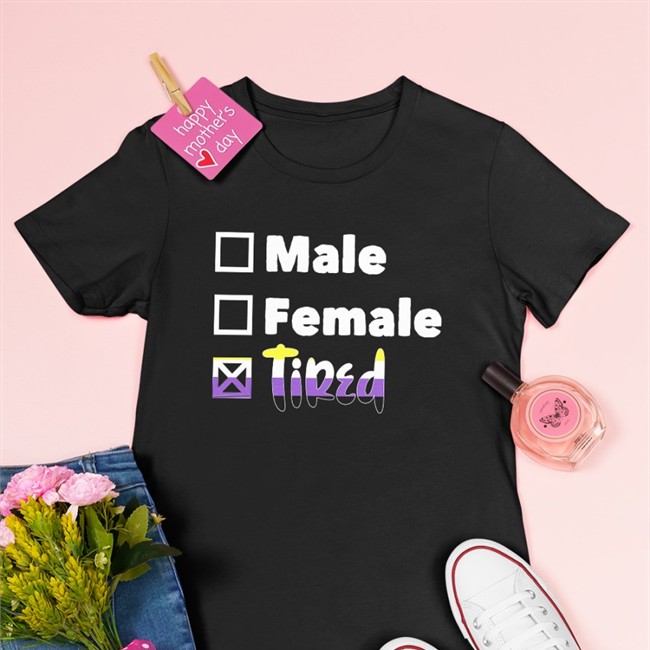 Mamunches Male Female Tired Tee Shirt