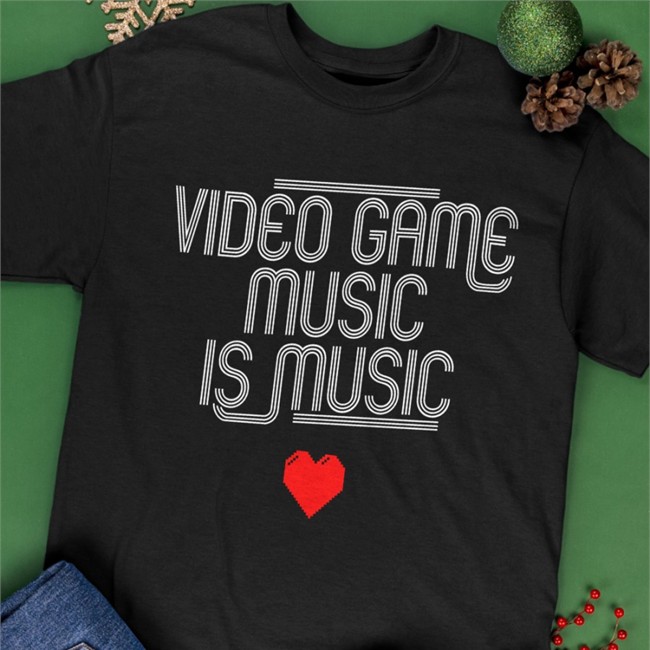 Hello Merch Video Game Music Is Music Classic T-Shirt Mega Ran