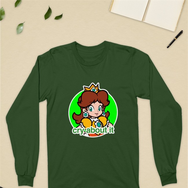 Princess Daisy Cry About It Original Shirts Black Rin Carin4u