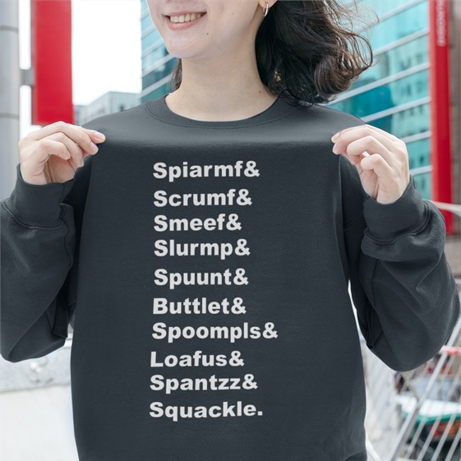 Gamegrumps Merch Spiarmf Scrumf Smeef Slurmp Spuunt Buttlet Spoompls Loafus Spantzz Squackle Hooded Sweatshirt