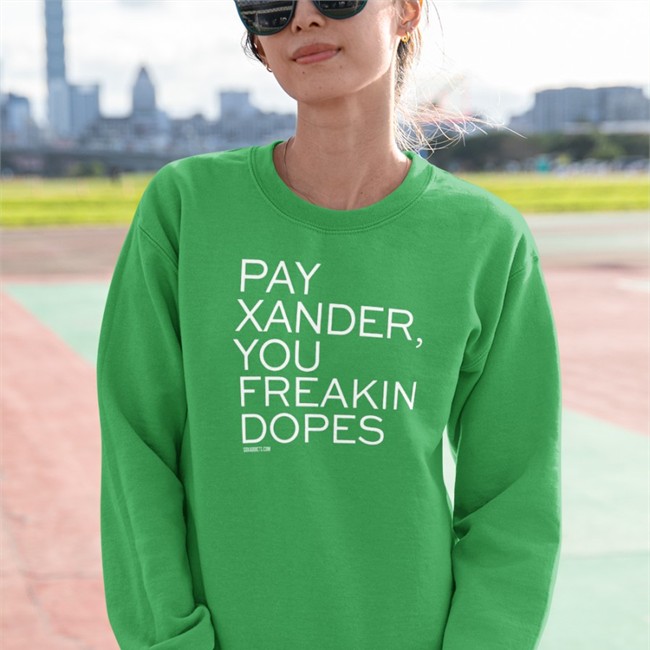Bonfire Merch Pay Xander You Freakin Dopes Tee Red Surviving Grady